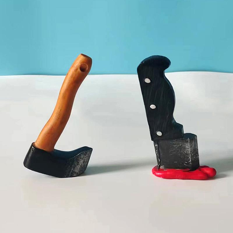 Funny Knife Magnetic Fridge Stickers, 3D Fun Axe Fridge Magnet, Novelty Home Decor Gifts, Eye-Catching Fridge For Iron Surface