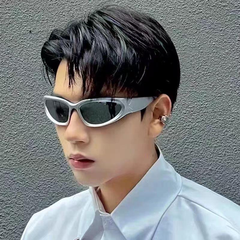 Trendy Y2K Style Sunglasses for Women & Men - Cool Outdoor Cycling & Driving Sun Protection Goggles