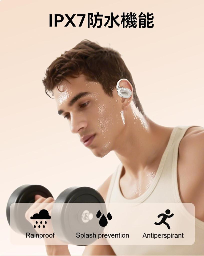 Bluetooth Wireless Earbuds with 6 Silicone AI Smart ENC 60 Hours of Music 2026 Latest Bluetooth Air Conduction IPX7 Sound Low for Web and Compatible