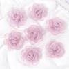 5/10Pcs 5.5cm Vintage Fabric Camellia Rose Chiffon Artificial Flowers for Women Wedding Party  Dress Decoration Craft Jewelry