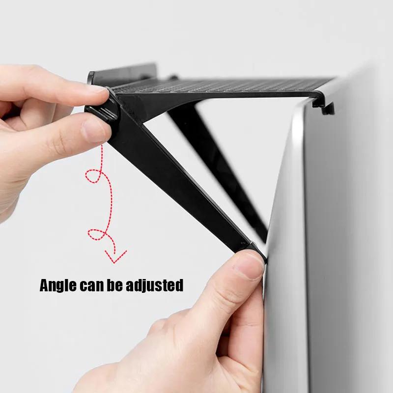 Raft pentru router Ecran TV Raft superior Reglabil Monitor de computer Suport de afișare Suport de depozitare Suport de depozitare Organizator de birou de acasă