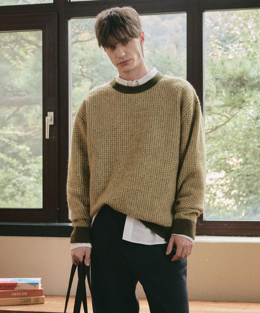 SIECLE Alpaca Multicolor Knit (Olive)