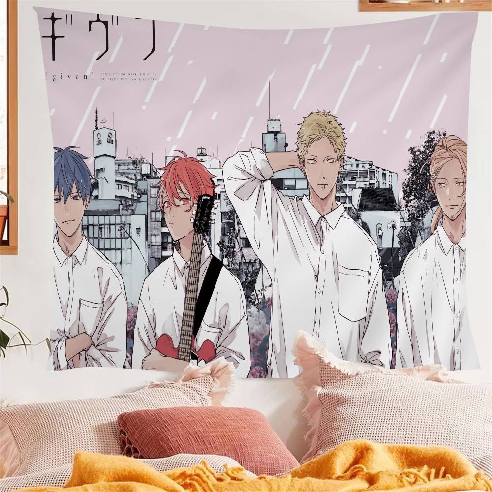 Given Manga Vai Receber Anime Anime Tapestry Hanging Tarot Hippie Wall Rugs Dorm Home Decor