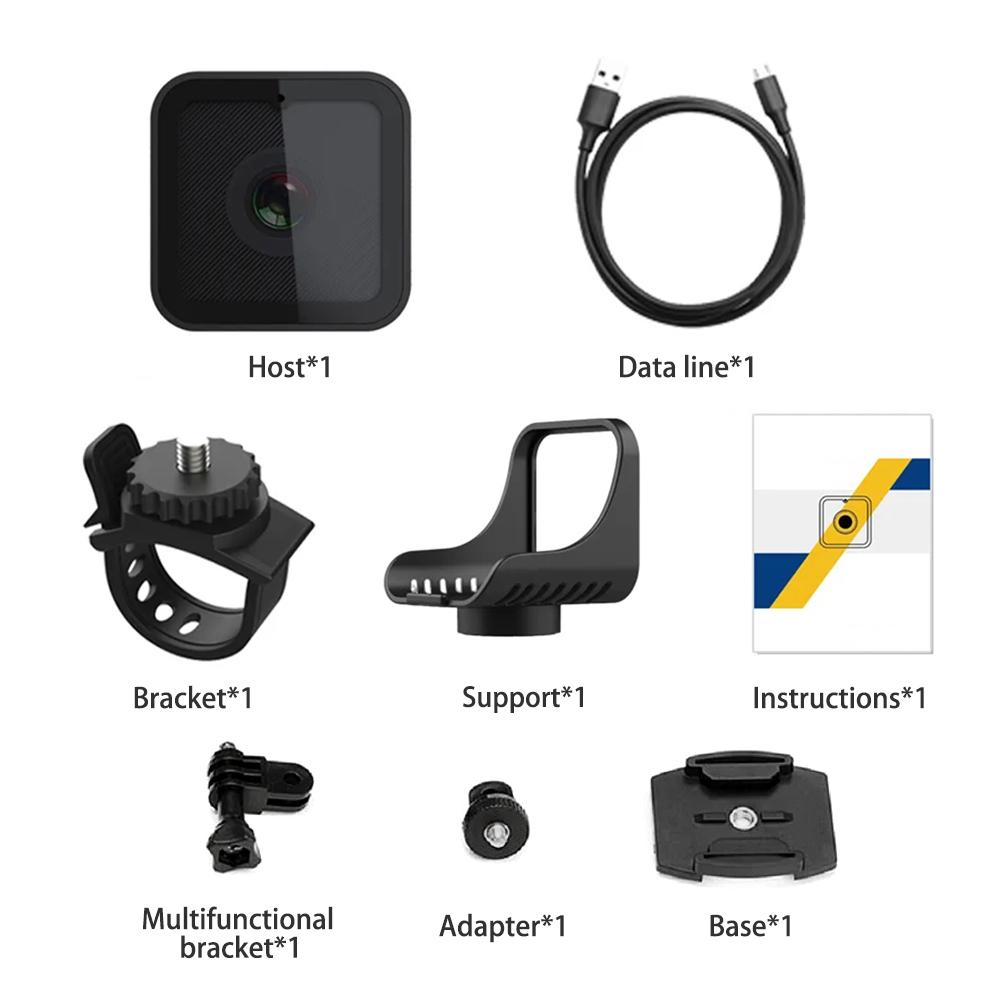 1080P HD Portable Sports Mini Camera with Hotspot WiFi Waterproof Camera, Motorcycle and Bike Driving Recorder