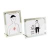 Clear Acrylic Photo and Postcard Display Stand - Fits 5x6, 7x8 Inch Sizes