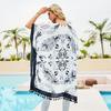 Spring and Summer Long Chiffon Fringe Sunscreen Blouse for Travel and Play Comfortable High Quality Unique Personalized Clothes