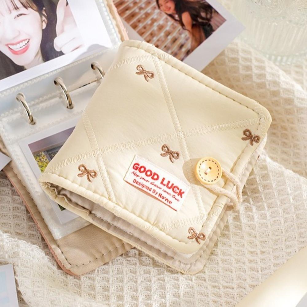 Cloth Photocard Frame Bow Card Protective Case Photo Display Photocard Holder Friends