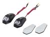 POSH 097003 Motorcycle Supplies, Stick Turn Signals, Aero LED Turn Signals, Stream Type (2 Pieces), Single Specifications, Smoke Lens