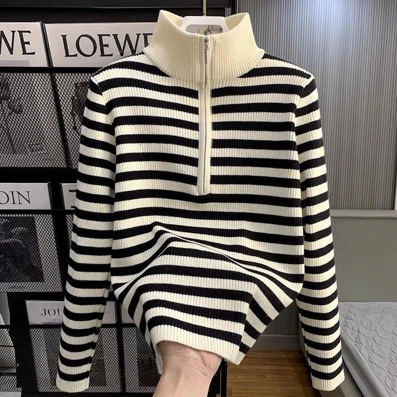 Pullover für Damen Winter Baumwolle Verdickt Warmer Strick Dehnbar Langarm Oversize Jumper Pullover Tops