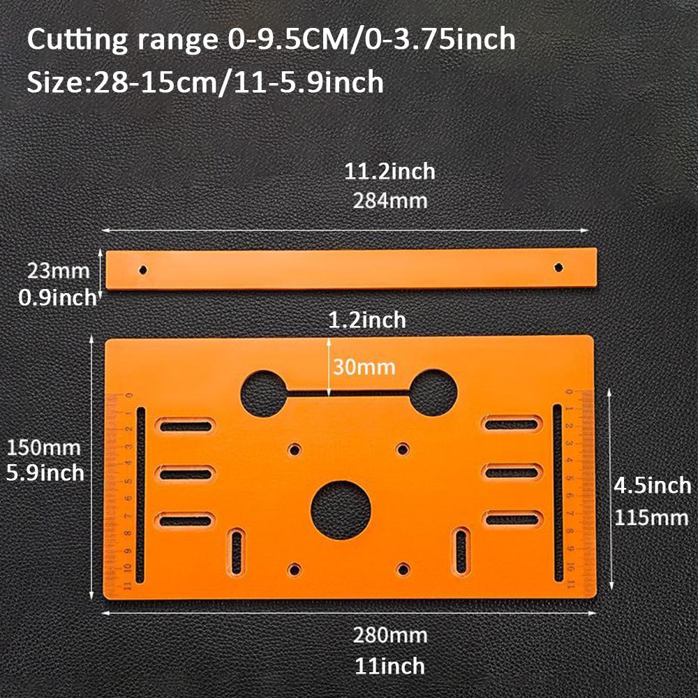 Cutting Machine Base Plate,Punch-Free 90° Flat Cut 45° Oblique Cut Saw Press Board Backer Backing Positioning Board,Saw Press