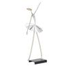 Balletttänzerin Skulptur Langlebige Eisen Ballerina Figur Elegant Exquisit Abstrakte Ballerina Verzierung Tänzerin Wohnkultur für Schreibtisch A3001