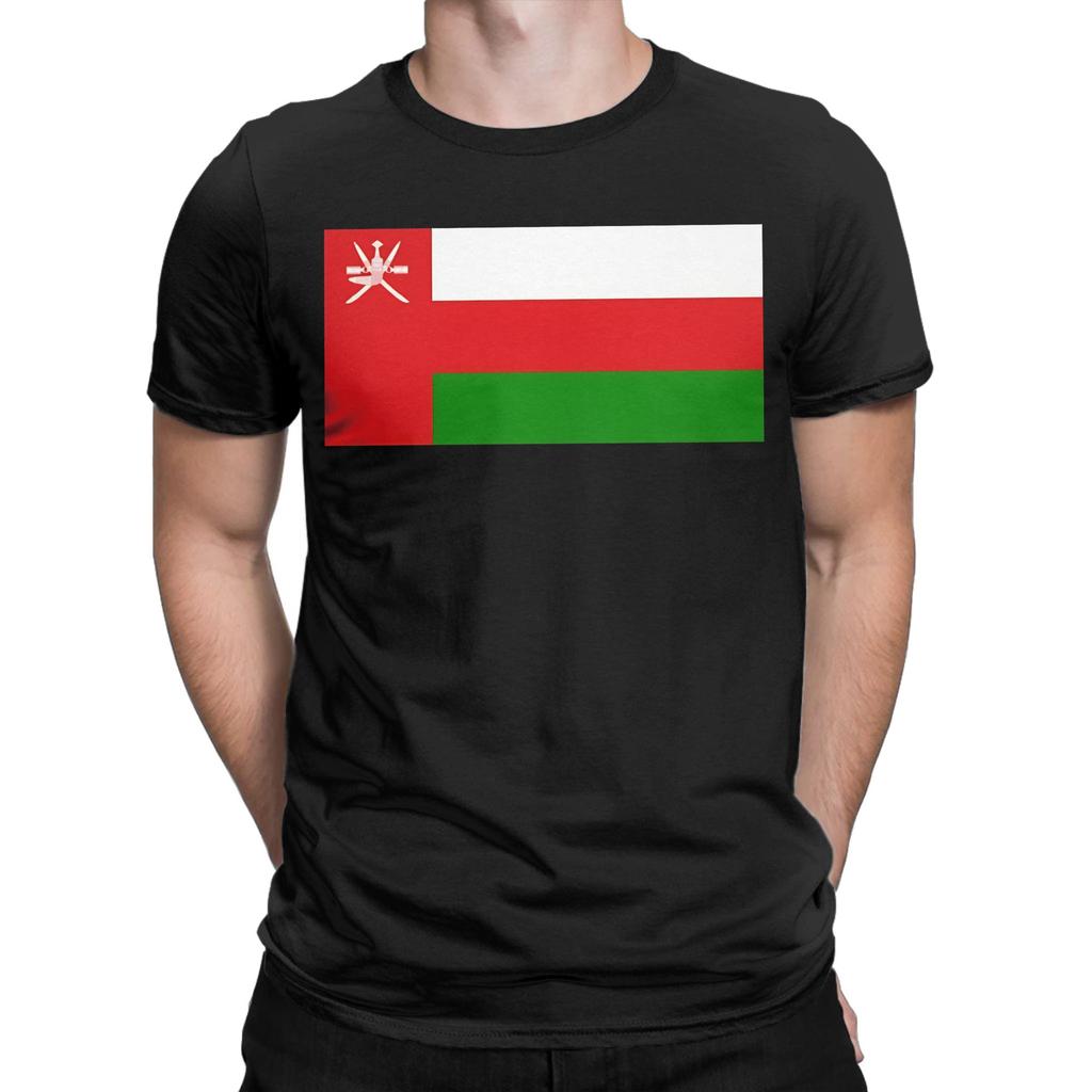 Oman Vlag Puur Katoen T-shirt Voor Mannen Zomer Klassiek T-shirts Ronde Hals Hip Hop T-shirts Oversized Dropshipping Tops