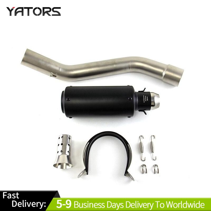 Exhaust System For Kawasaki Ninja ZX10R 2009-2018 Exhaust System Link Pipe Slip On Muffler Tips Exhausts Pipes