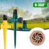 360° Garden Sprinkler Rotation Irrigation Watering System Automatic Agriculture Lawn Farm Greenhouse Spray Nozzle Tool ADM