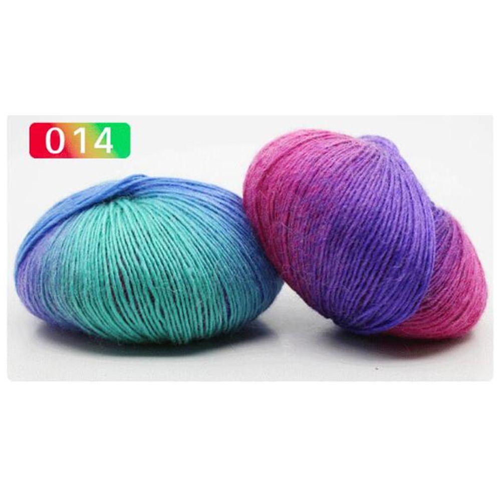 

High Quality Hat 50g DIY Knitting Soft Gradient Color Wool Yarn Hand Knitting Crochet Weave Thread 014