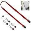 Yullmu Anchor Links Camera Neck Genuine Construction with Triangular for DSLR and Mirrorless Retro Brown Strap, Leather, 3-Layer Ring, Adjustable,