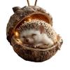 Tierische Weihnachtsanhänger 2D Niedlicher Weihnachtlicher Hängender Acryl-Anhänger Tier Fuchs Eule Eichhörnchen Igel Hase Wildtier-Ornamente