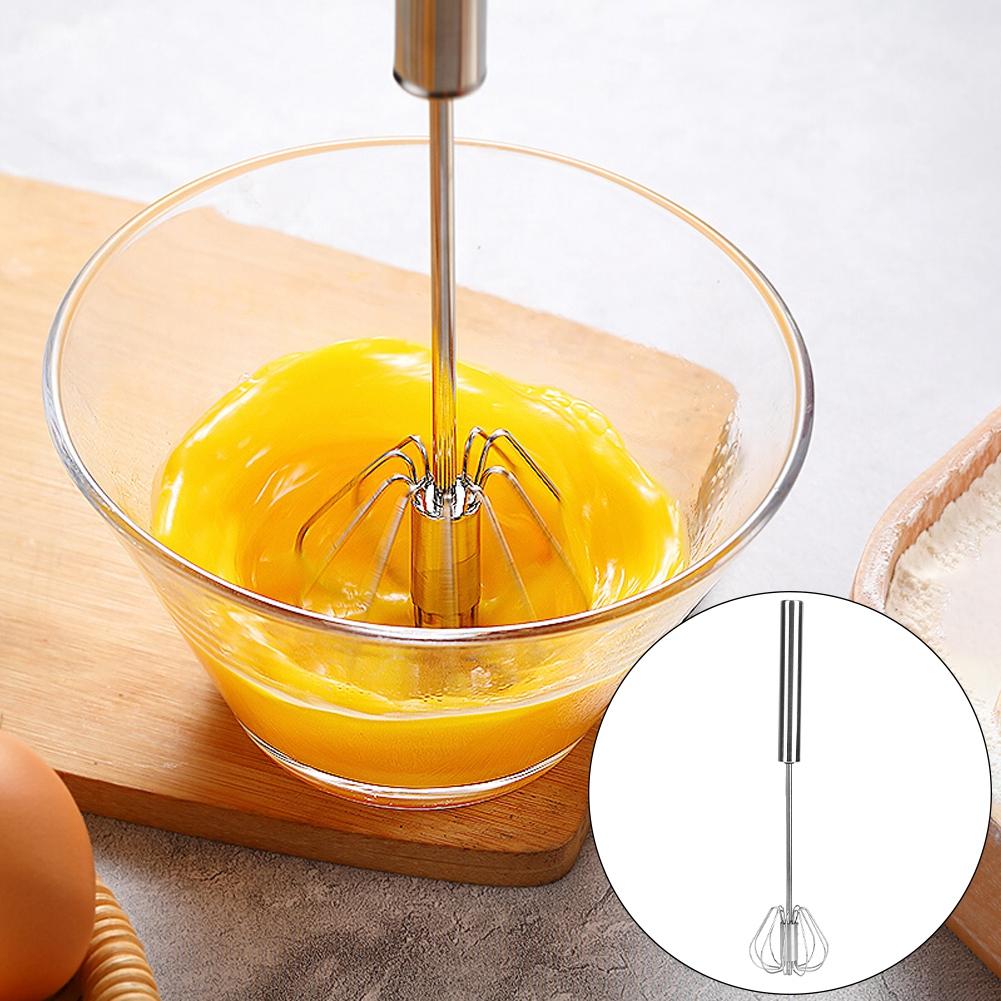 Semi Automatic Stainless Steel Egg Beater Mixer Blender Milk Frother Kitchen Utensils(K3328#A (S) )