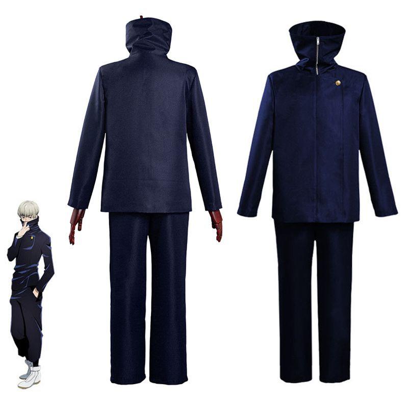 Jujutsu Kaisen Toge Inumaki Cosplay Costume Wig Toppants Halloween Suit Uniform