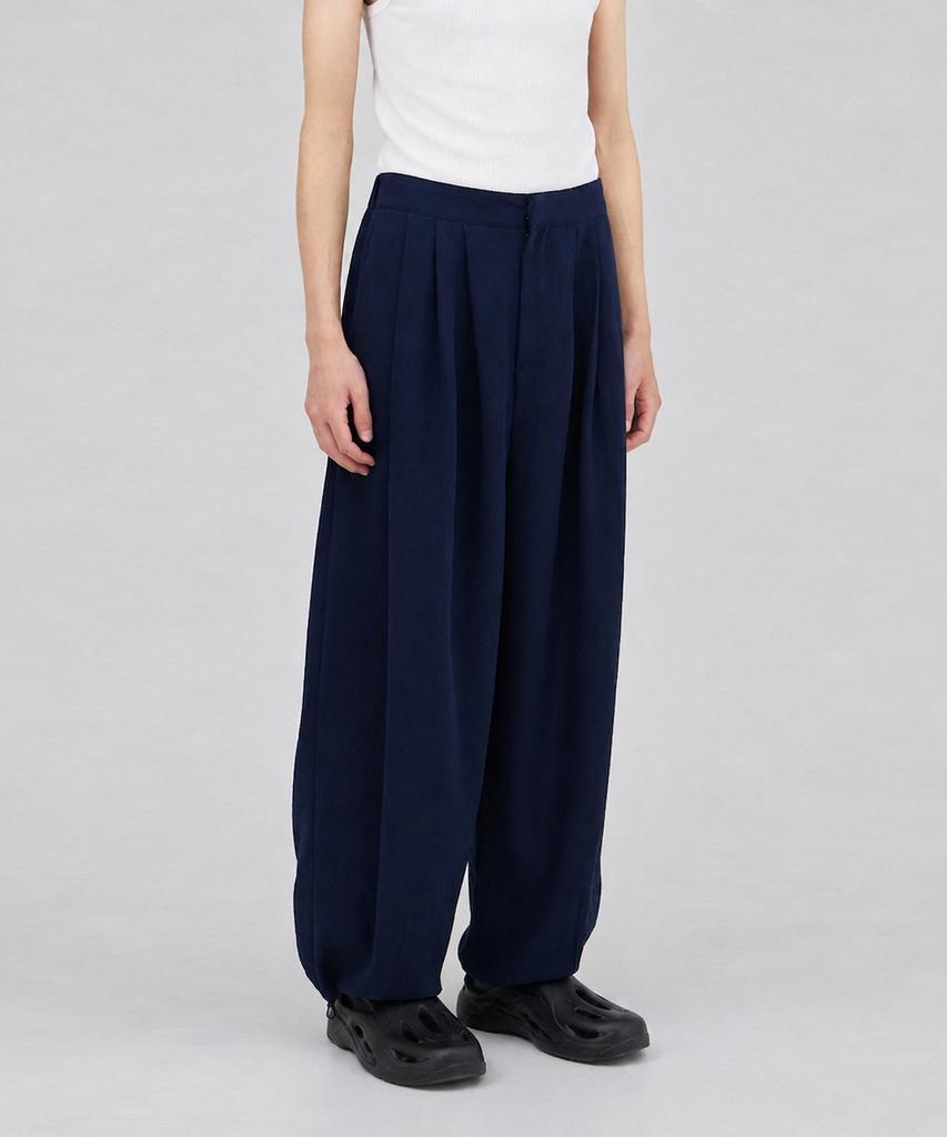 Ladeuedisyeon Draft String Wide Pants_Navy