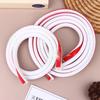 1PCS 1/2meters Flexible Floor Cable Cover Cord Self-Adhesive All Cord Hider Internet Wire Duct Duct Slot Cable Manage