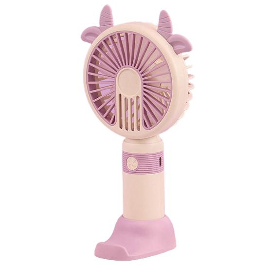 Convenient Desk Operated Long Fan 250mAh Battery Standby Time Keep Cool