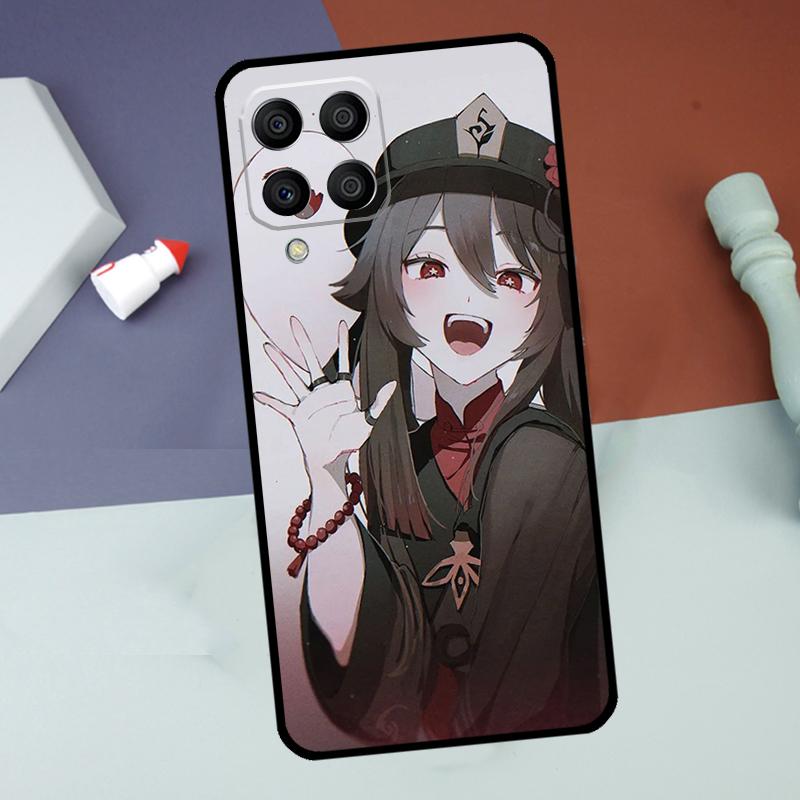 Hu Tao Genshin Impact Tecknad Film För Samsung Galaxy M14 M34 M54 M15 M35 M55 M13 M23 M33 M53 M31 M51 M20 M12 M52 M06 M16 Fodral