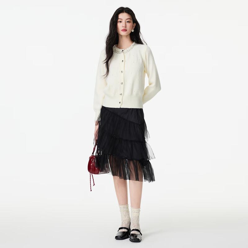 FivePlus Women's Hand-Beaded Knit Cardigan