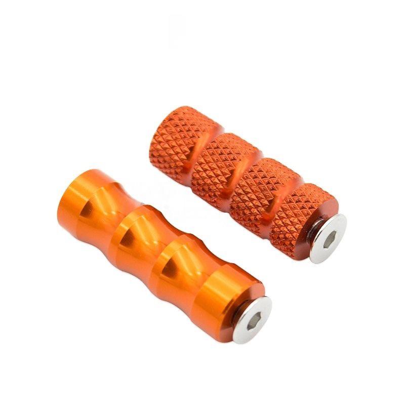 

M6 Universal Motorcycle Foot Pegs Cnc Aluminum Alloy Shift Brake Pedal Footrest For Motorbike Scooter Atv Modification помаранчевий
