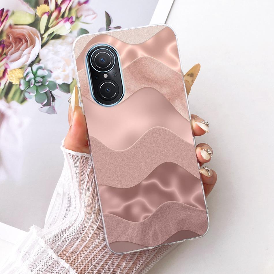 

For Huawei Nova 9 SE Nova9 Cute Flower Butterfly Cat Painted Case For Huawei Nova 9 9SE Soft Silicone TPU Phone Cases Nova 9