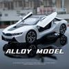 1:22 BMW I8 Sportwagen Legierung Druckguss Modellauto Fahrzeug Sammlung Simulation Ton & Licht Spielzeug Auto Kinder Geburtstag Tag Geschenke