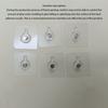 Self-Adhesive Wall Hooks, Nail-Free Wall Mount, Thumb-Tack Style Picture Hangers, for Indoor Home Decor