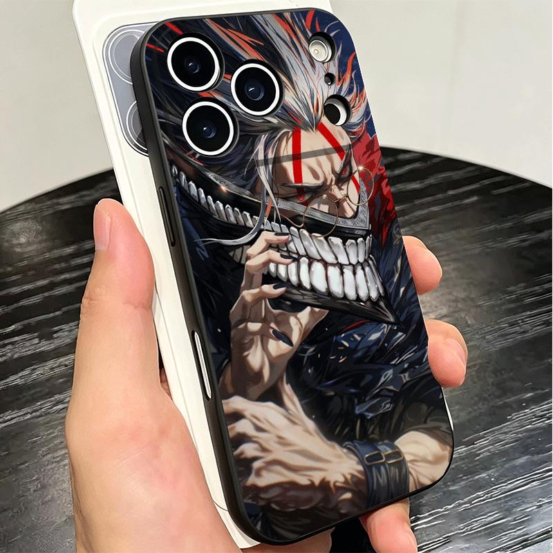 D-Dandadans Okarun Anime Soft Phone Case for iPhone 16 16E 17 Air 15 Pro Max 14 Plus 13 Mini 11 12 7 Black Cover Back Shell