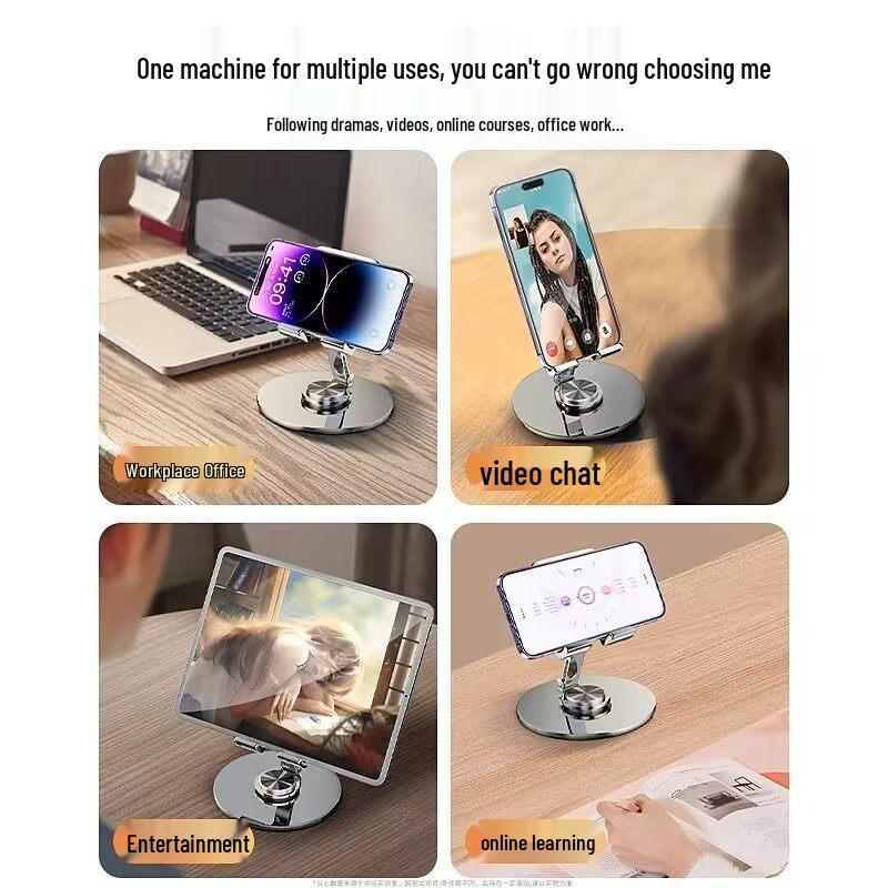 Rotatable Foldable Alloy Phone & Tablet Stand