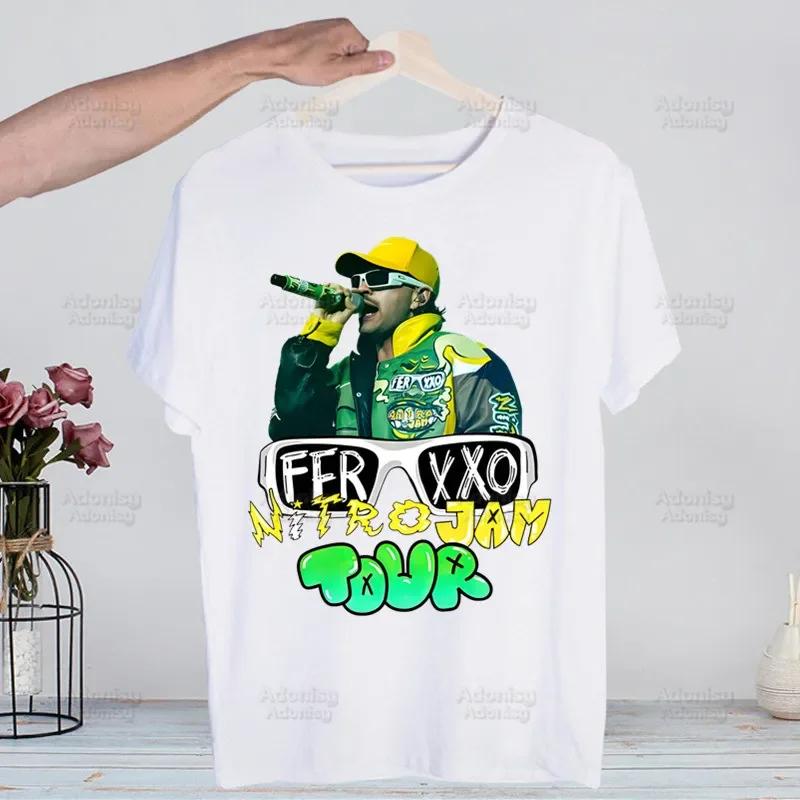 The Ferxxo Feid 90s Rapper Feid Ferxxo Harajuku T-shirts Summer Men Hip Hop Funny Tshirt Streetwear t shirts Short Sleeve Tops