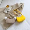 1Pcs Simple Light Weigh Underarm Bags Women'S Mini Felt Shoulder Bag Ergonomic Underarm Saddlebag Purse Shoulder Pouch