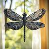 Dragonfly Acrylic Suncatcher Stained Glass Effect Bohemian Window Hanging Ornament for Indoor Outdoor Garden Decor Gifts for Mom Women