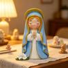 Catholic Theme Chibi Virgin Mary Statue Decoration Christian Ornament  Spiritual Setting