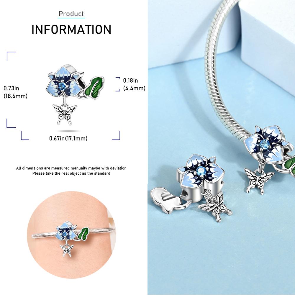 Green Series 925 Sterling copper Beer Bucket&Tea Cup Rabbit&Leaves&Butterfly Beads Charm Fit DIY Bracelet Forest Style Jewel