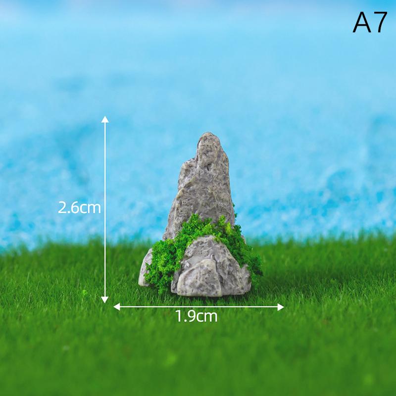 Figurines Miniatures Imitation Fake Mountain Waterfalls Micro Landscape Ornaments For Home Decorations DIY Desk Accessories