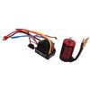 RC 3660 Brushless Motor and 80A Brushless ESC Electric Speed Controller T Male Connector Motor ESC Set for 1 8 RC Car