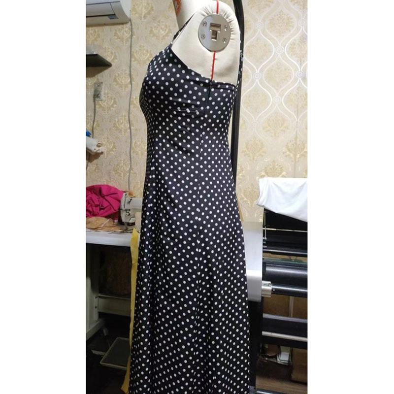 V-Ausschnitt Point Strap Kleid Ärmellos Rückenfrei Langer Rock Sexy Elegantes Strand Langes Kleid Side Fork Design Damen Strapskleider Neue Mode Sommer