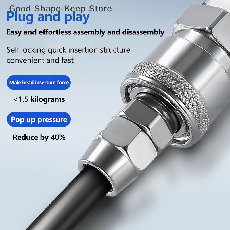 European Type Pneumatic Fitting Connector Quick Coupler Air Compressor Hose Barb Nozzle SH PH 6/8/10/12mm - Industrial Hardware
