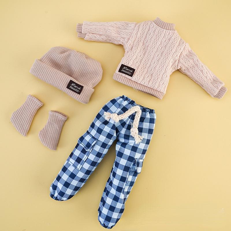 Moda Kazak Seti 1/6 Bjd Bebek Yedek Giysileri Kız veya Erkek Bebek Etek Aksesuarları 30cm Bebek Çocuk Kız Oyuncak Hediye