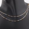 14K Gold Filled/S925 Silver Two Tone Link and Bar Chain for DIY Permanent Jewelry Making Necklace Bracelet Findings Components