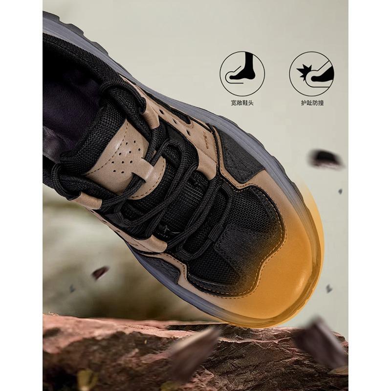Herren Outdoorsport-Schuhe Anti-Rutsch Freizeit Atmungsaktiv Bergsteigerschuhe Große Größe Bequem Gummi-Außensohle Alle Jahreszeiten
