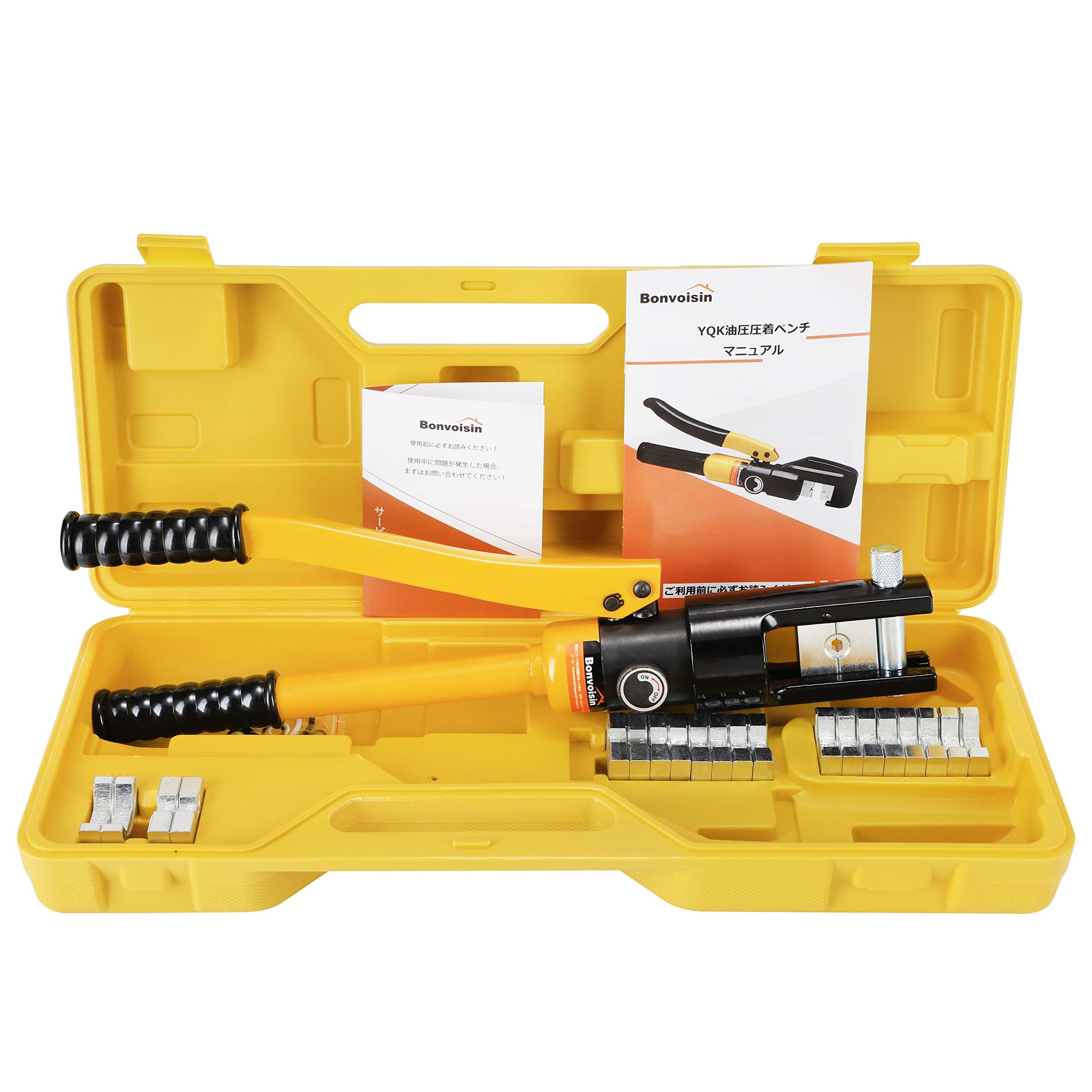 

Bonvoisin Hydraulic Crimping Crimping for Crimping Bare Terminals 10 Japanese Instruction Manual Included Tool, Pliers, Copper/Aluminum 16-240mm²,