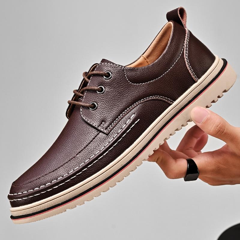Genuine Leather Men Oxfords Shoes Handmade Italian Mens Casual Shoes Luxury Brand Moccasins Leisure Male Loafers Chaussure Homme