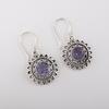 Iolite Gemstone 925 Sterling Silver Jewelry Handmade Drop/Dangle Earrings 1.57" CE-19-11