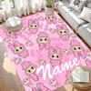 Custom Name Personalized Labubu Print Carpet, Versatile Home Decor Rug, for Playroom, Apartment, Balcony, Entryway, Hallway Gift